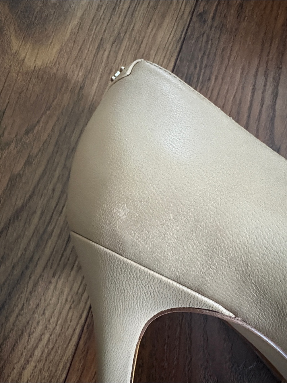 Sam Edelman Beige Pointed-Toe Leather Pumps - Picture 10 of 15